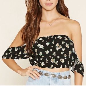 Forever 21 Floral Crop top